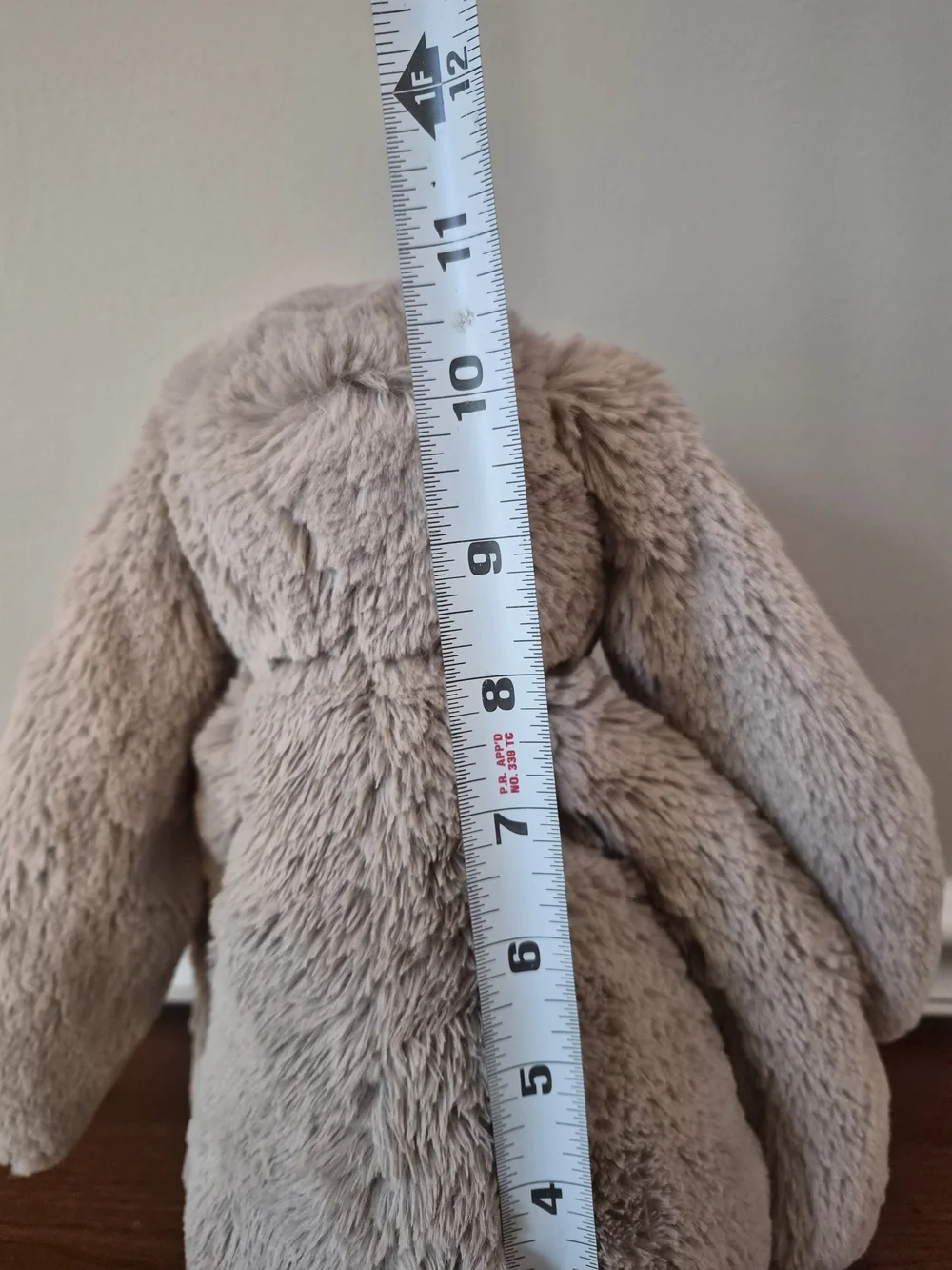Jellycat Beige Plush Bunny with Pink Nose